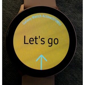 Samsung Galaxy Watch Active2 - (GPS + LTE) 40mm Gold Steel  w/ Pink Sport Band